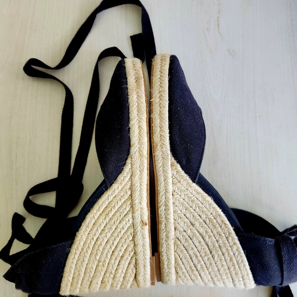 EUC Reformation Camilla Espadrille Wedge Heel Shoes Size 8.5 / 9 - Picture 9 of 11